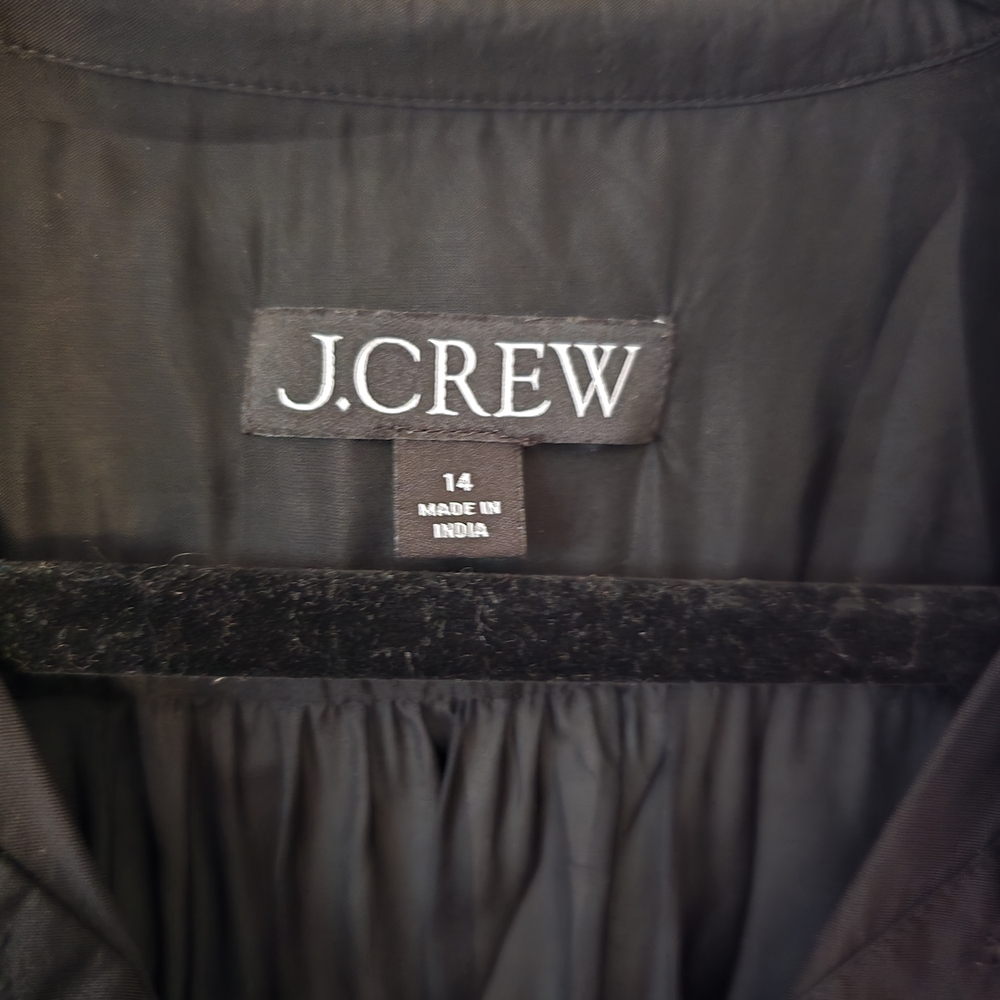 J.Crew Black Sheer Blouse - Picture 2 of 13
